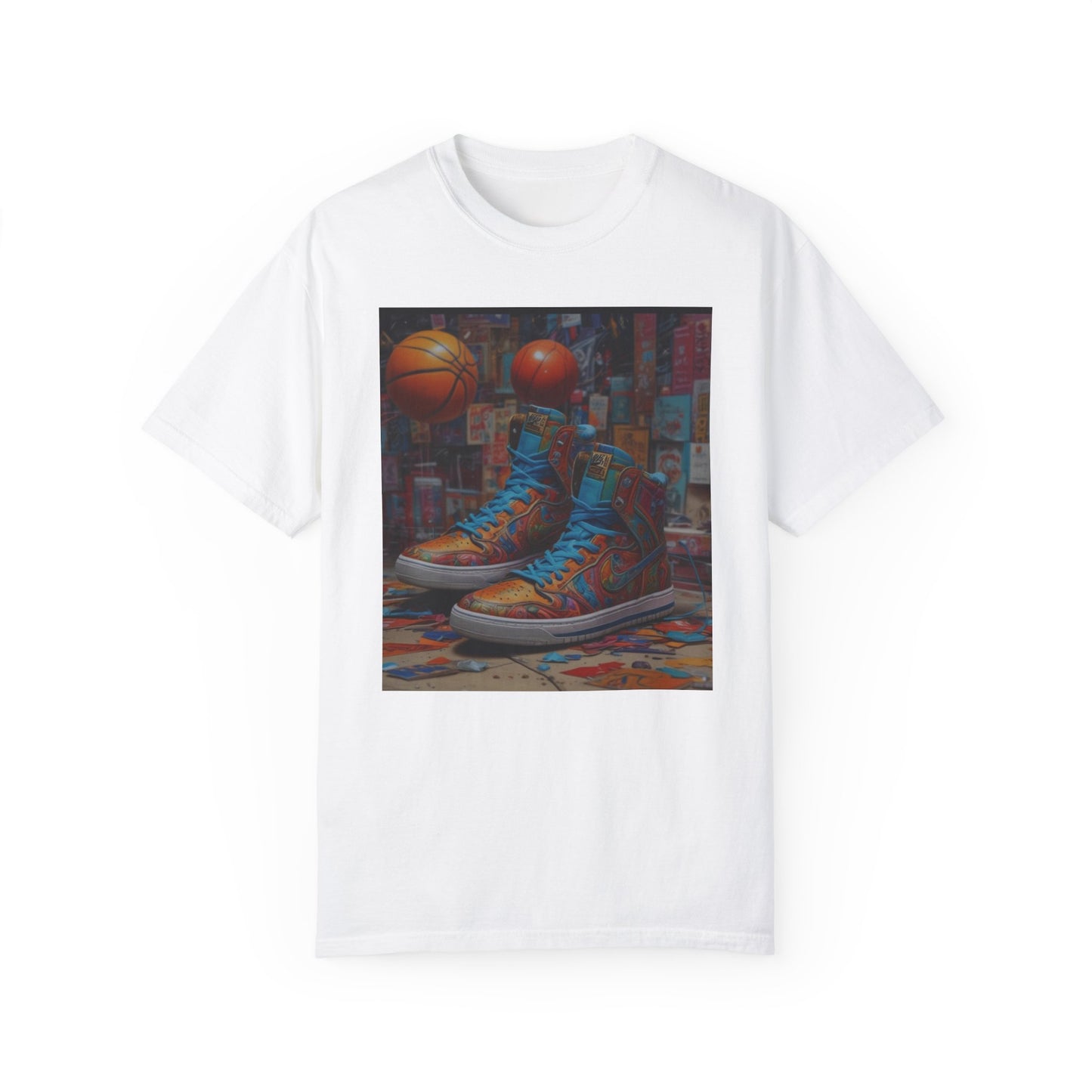 Unisex Garment-Dyed T-shirt pirate art shoe island  zoo