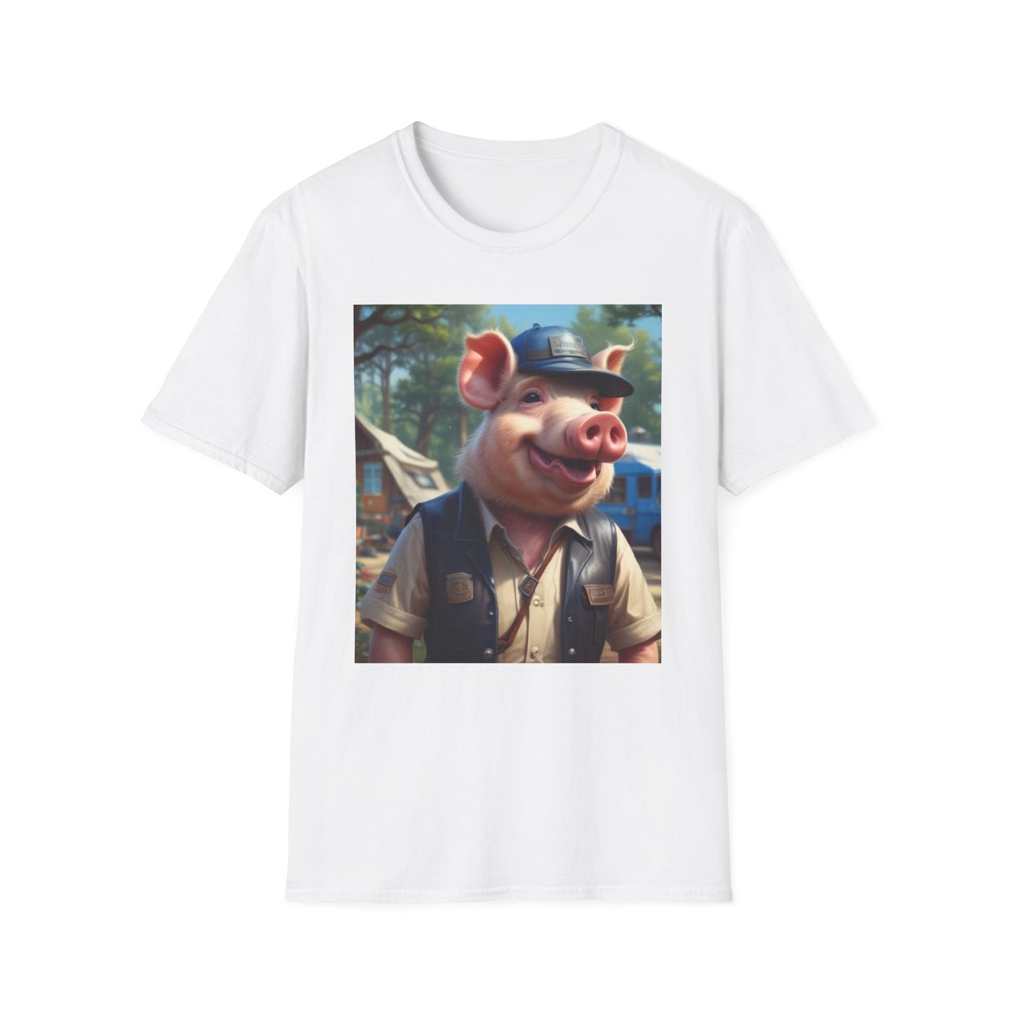 Unisex Softstyle T-Shirt pig Billy g Postal canadian fun