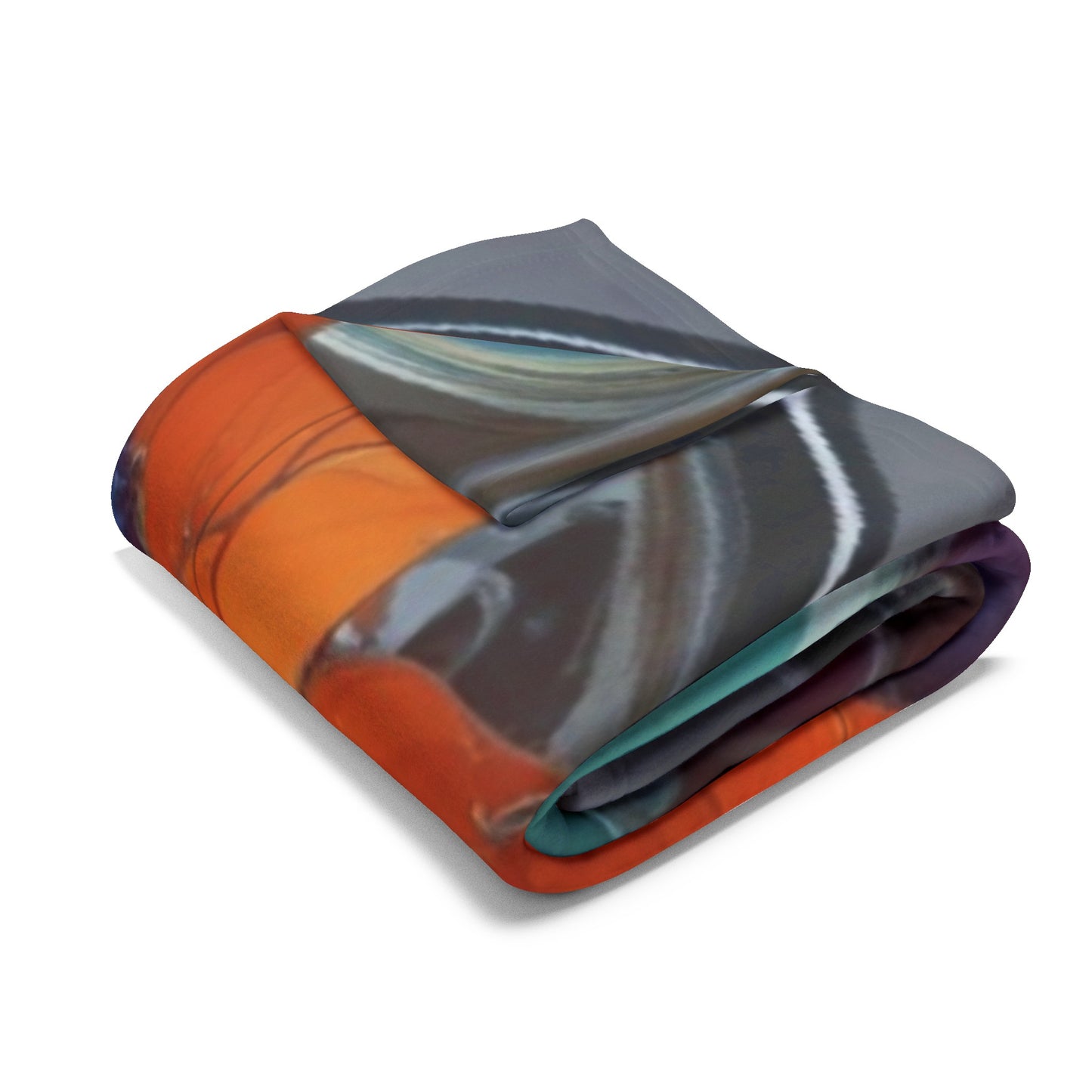 Arctic Fleece Blanket happy day art  canadian