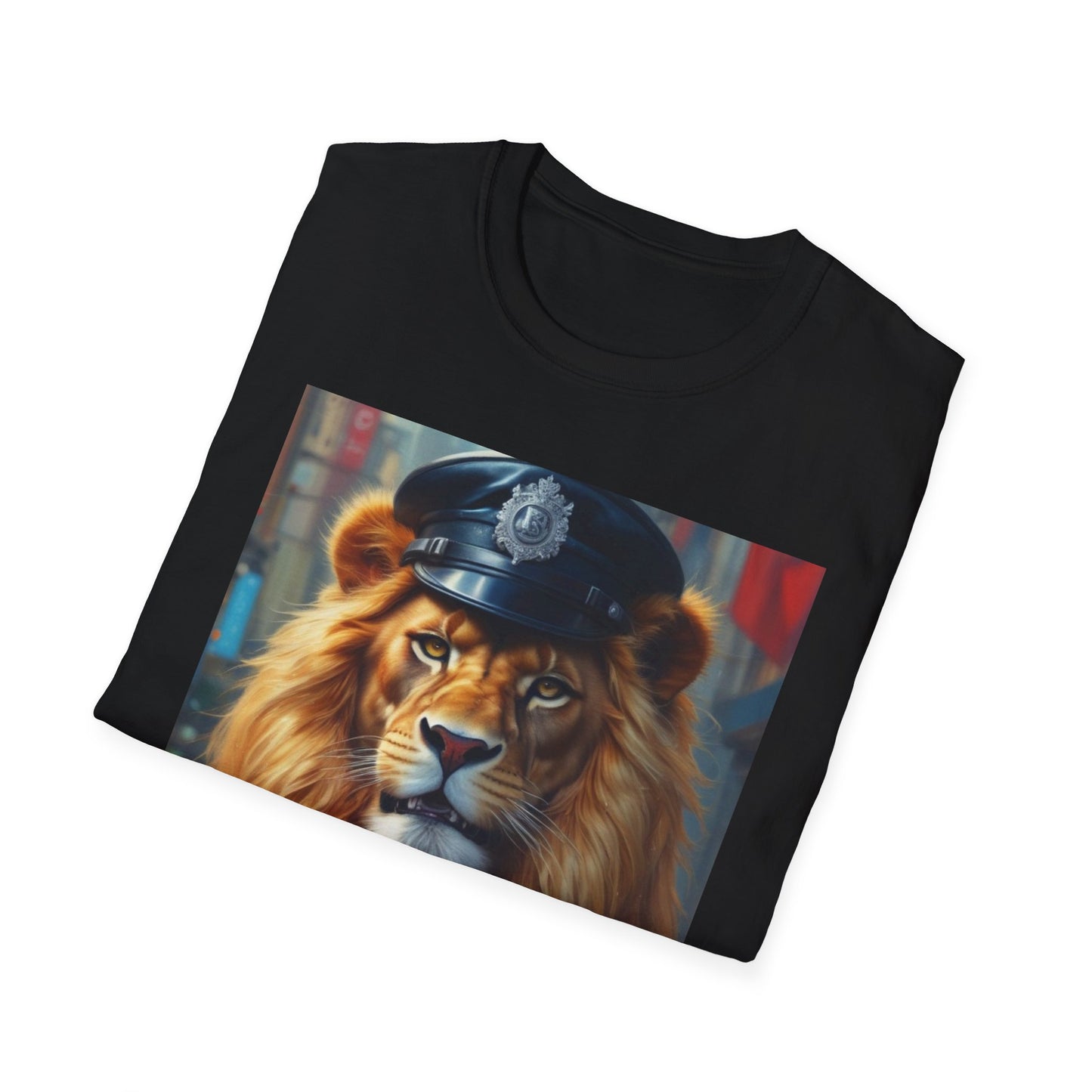 Unisex Softstyle T-Shirt  lion lincoln postage canadian artic fun