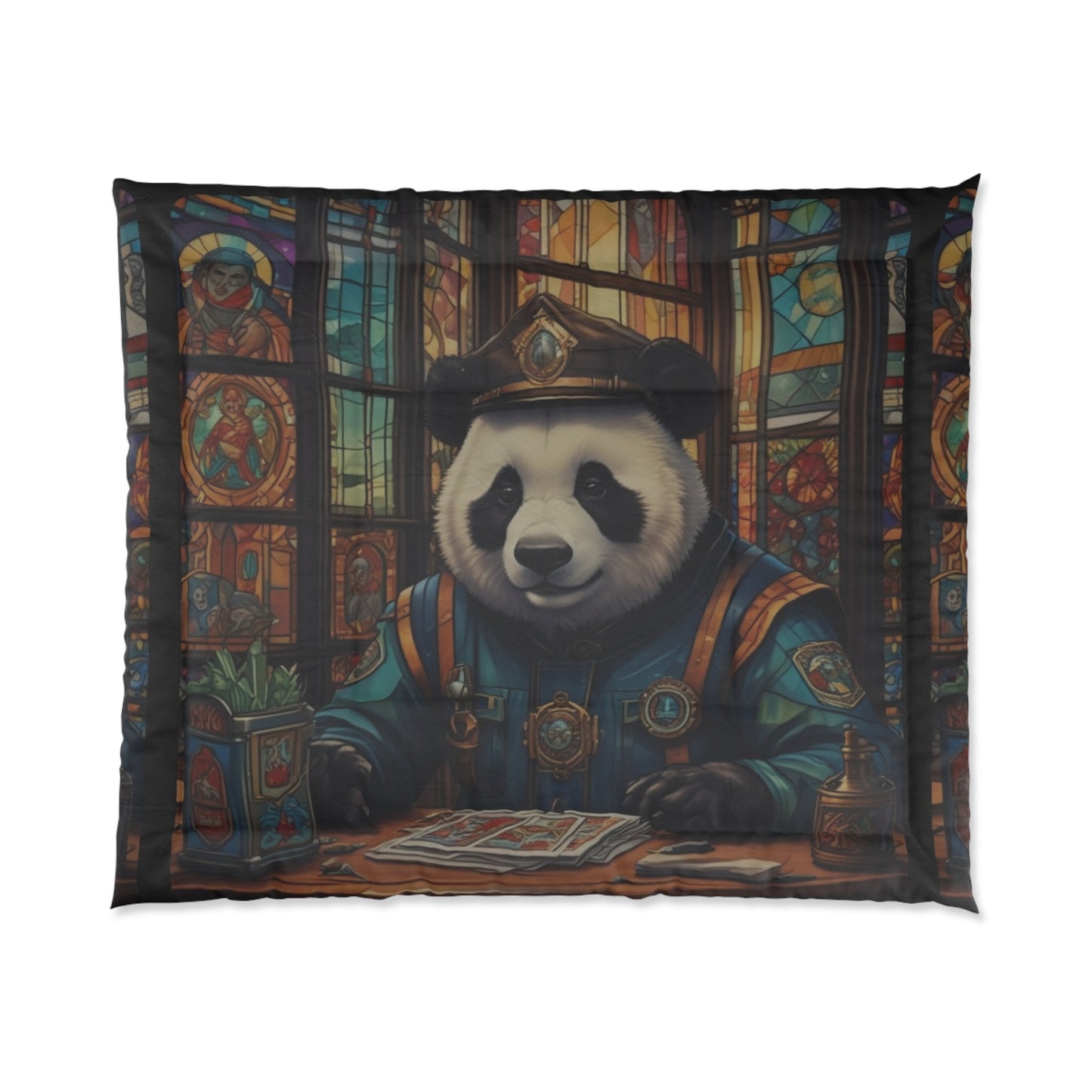 Comforter  captain panda bear tangerine canadian