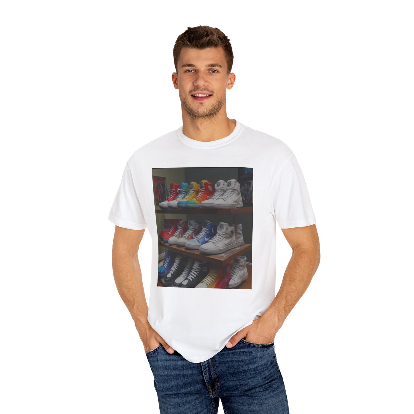 Unisex Garment-Dyed T-shirt pirate art shoe island  snacks