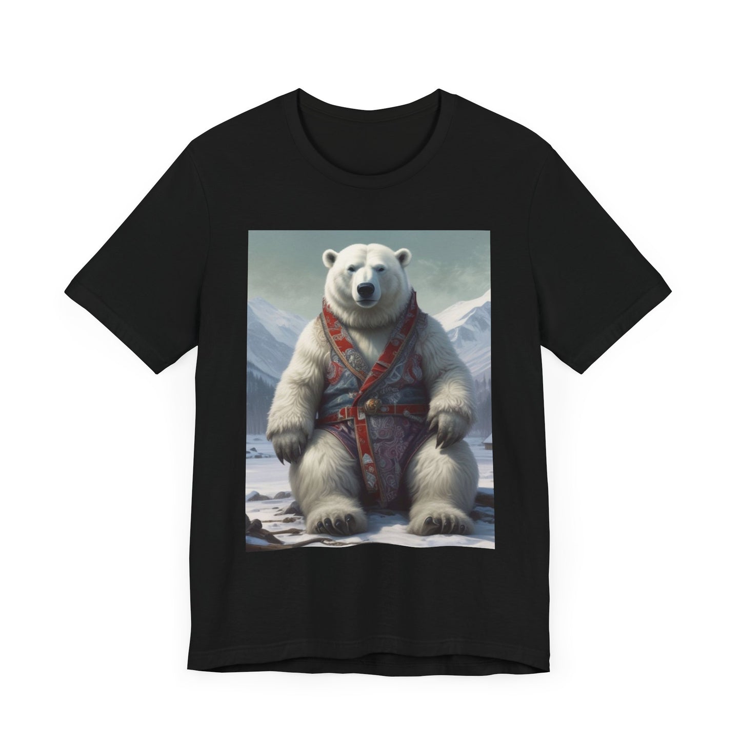 Unisex Jersey Short Sleeve Tee polar bear king Mr c River's canadian