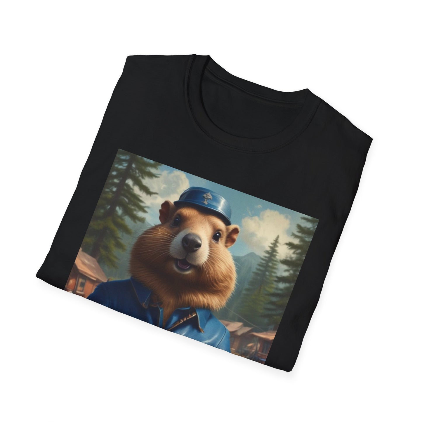 Unisex Softstyle T-Shirt  groundhog  jack loper canadian  fun