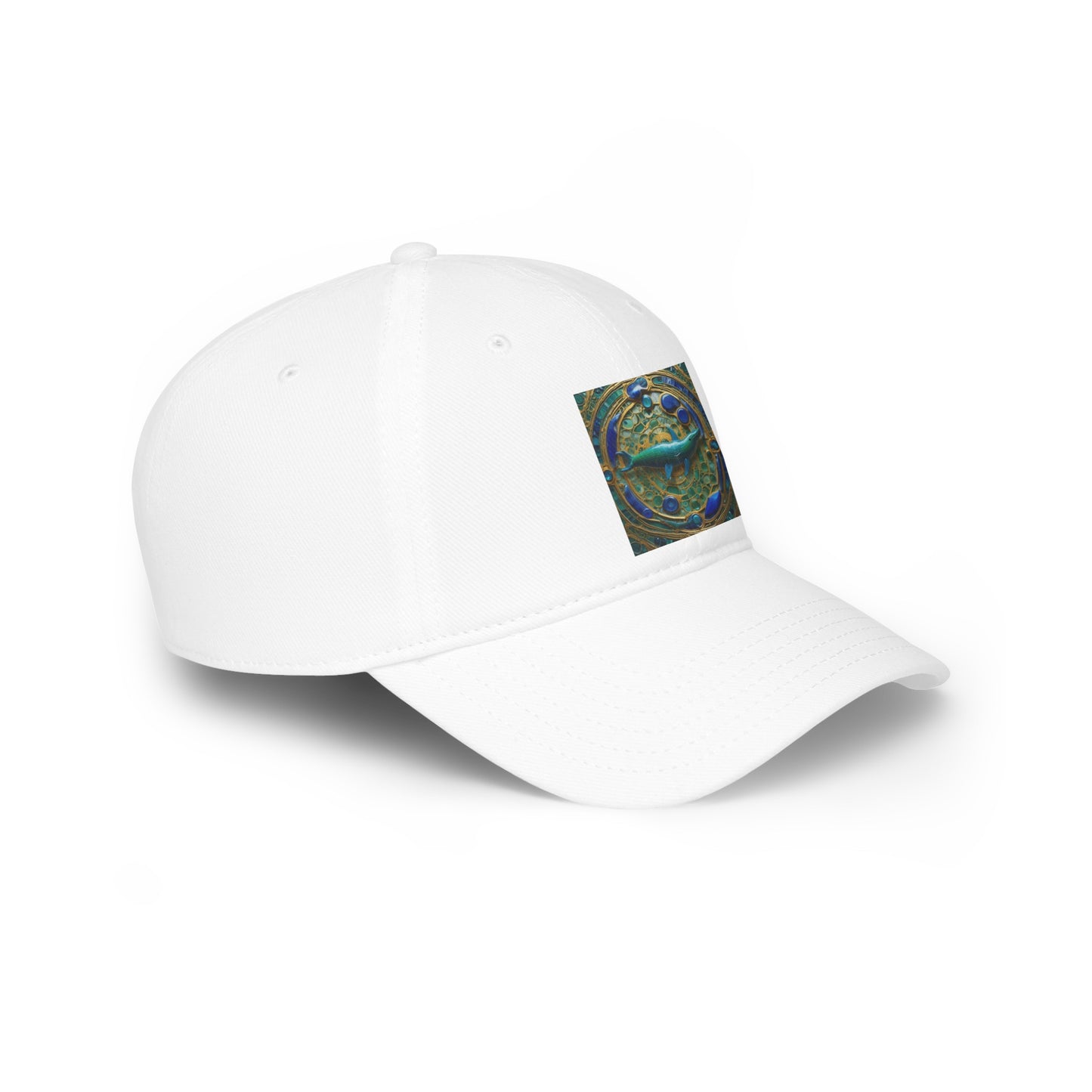 Low Profile Baseball Cap Pirate Art yukon whales blue artic