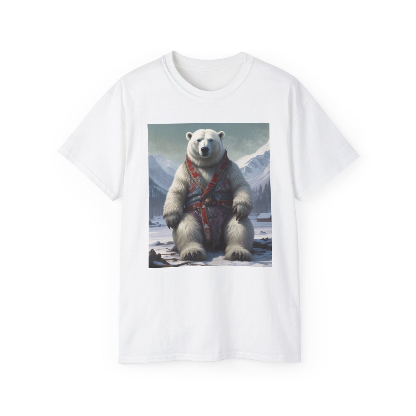 Unisex Ultra Cotton Tee  Polar bear king MR River's  CANADIAN FISHERYS