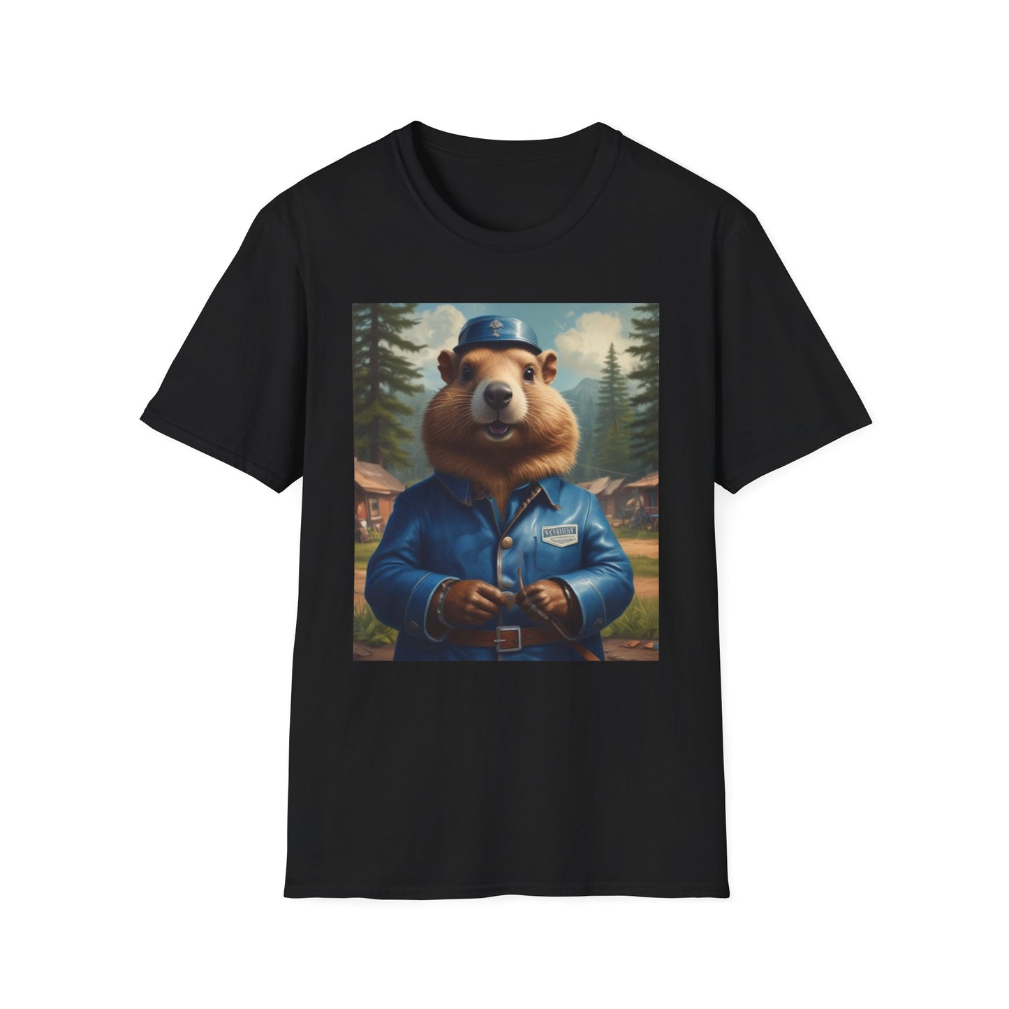 Unisex Softstyle T-Shirt  groundhog  jack loper canadian  fun