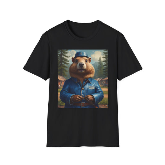 Unisex Softstyle T-Shirt  groundhog  jack loper canadian  fun