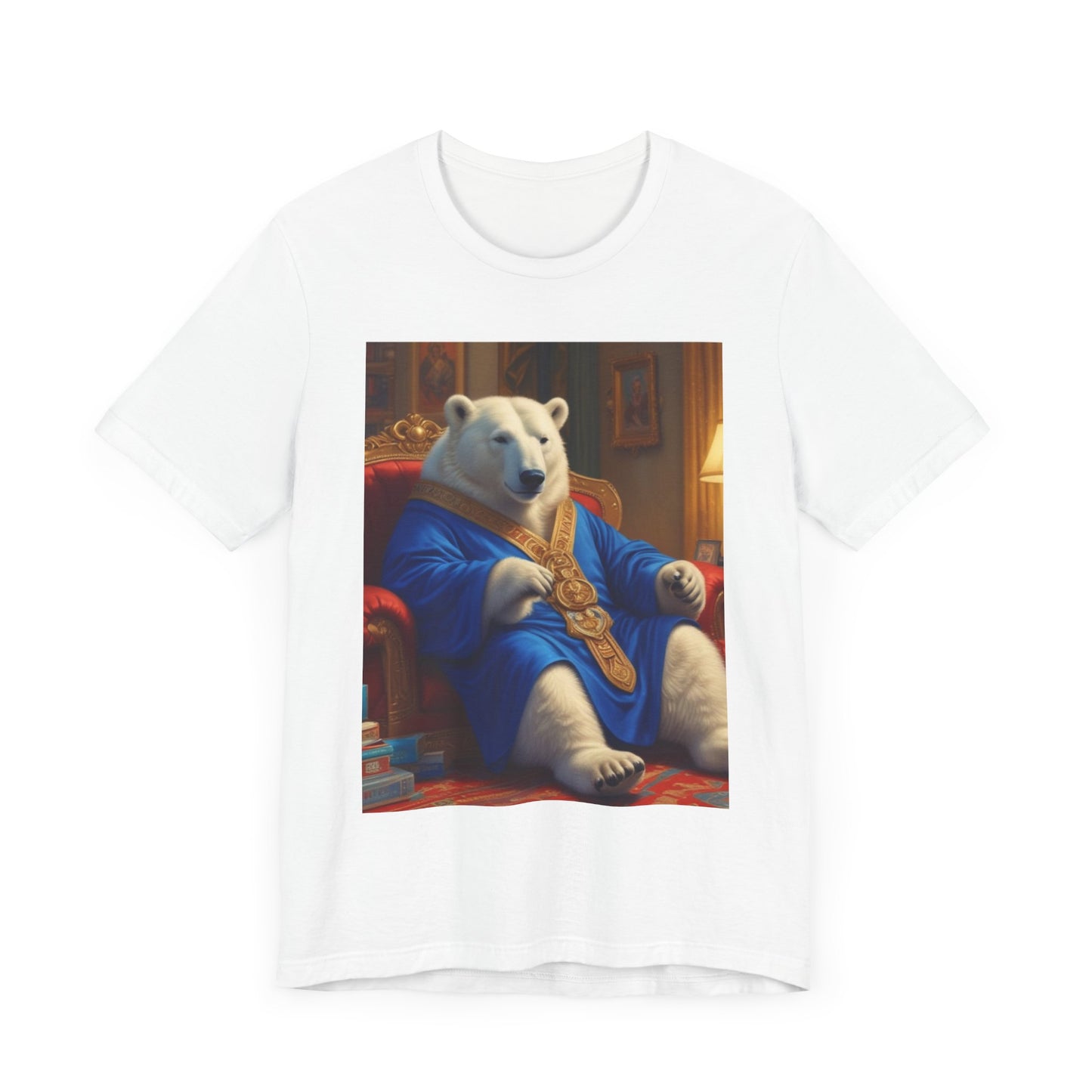 Unisex Jersey Short Sleeve Tee polar bear king Mr c River's canadian