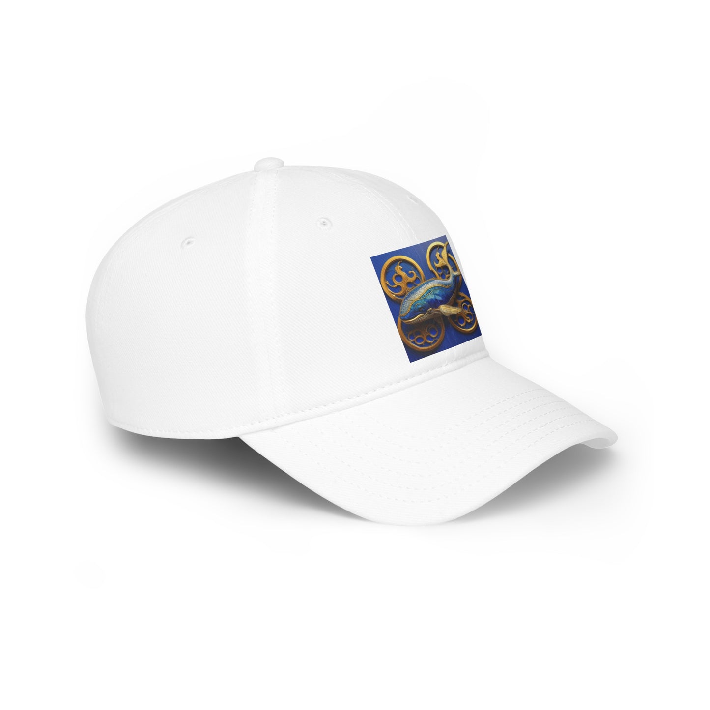 Low Profile Baseball Cap  pirate art blue whale winner canadian