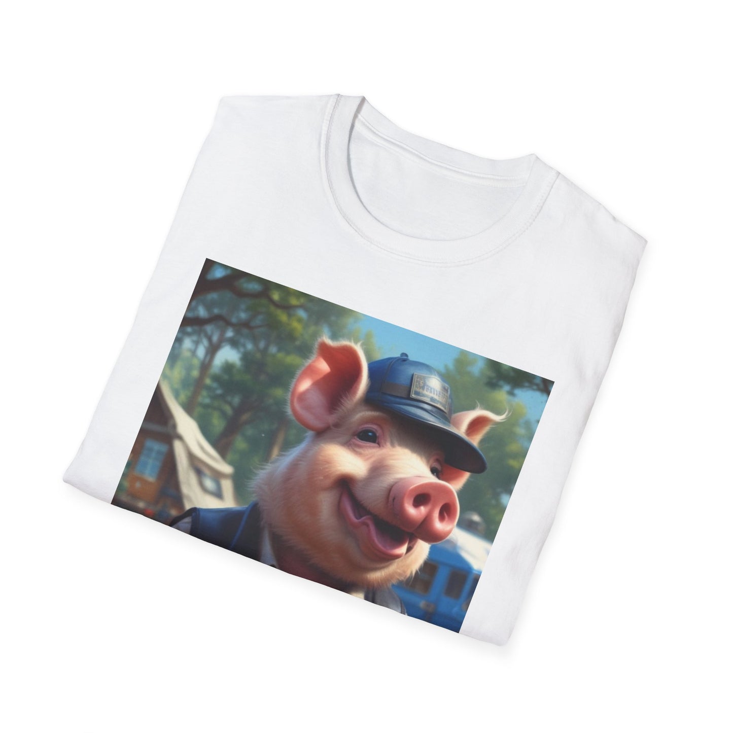 Unisex Softstyle T-Shirt pig Billy g Postal canadian fun