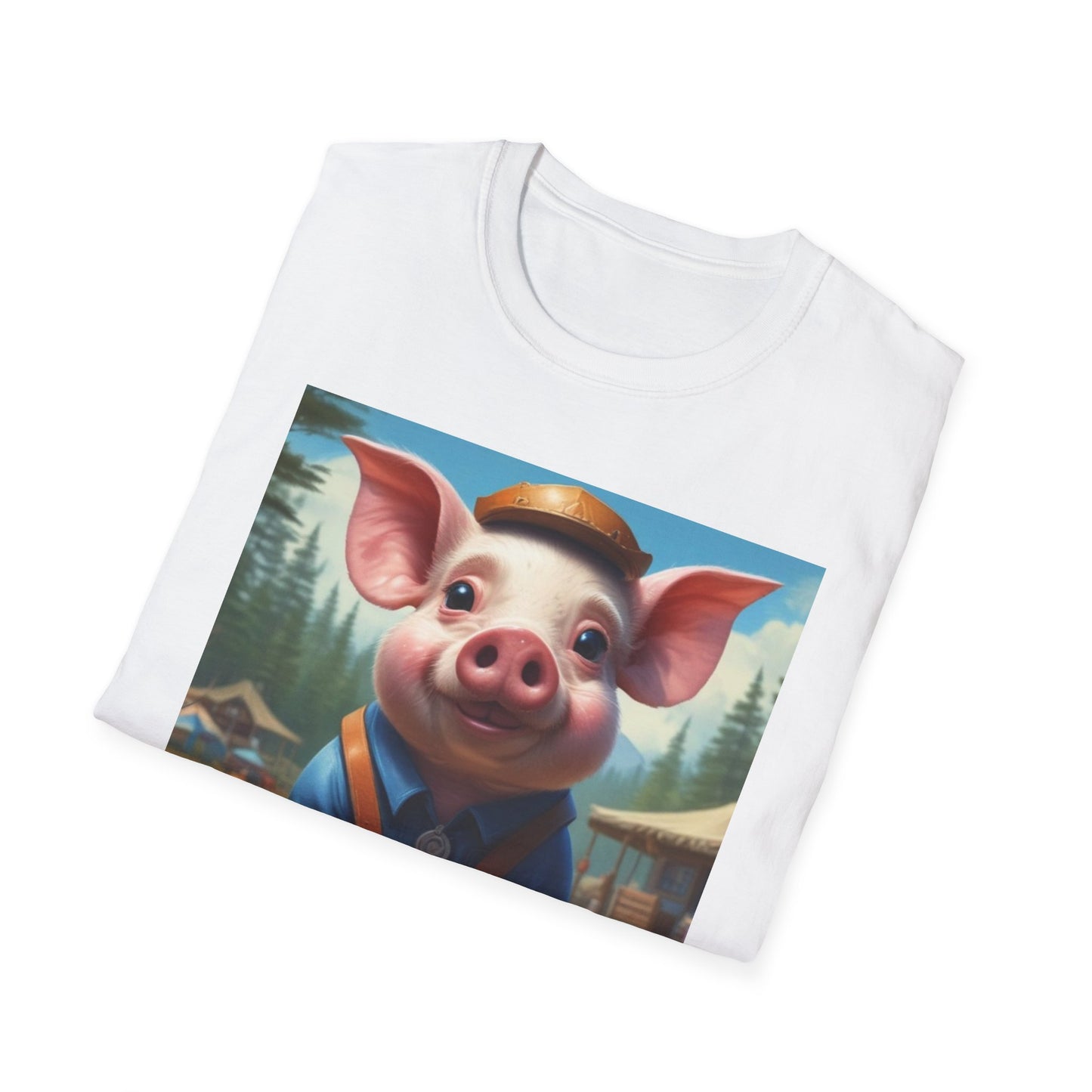 Unisex Softstyle T-Shirt  piglet marcus postal canadian fun