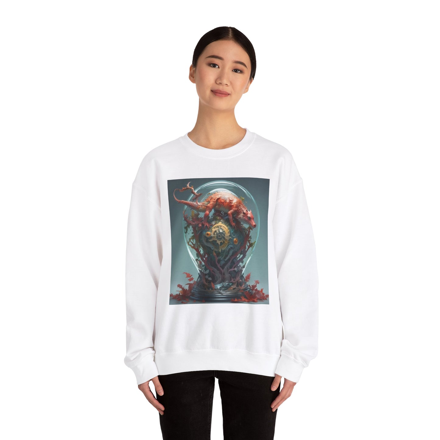 Unisex Heavy Blend™ Crewneck Sweatshirt H appy day Art canadian