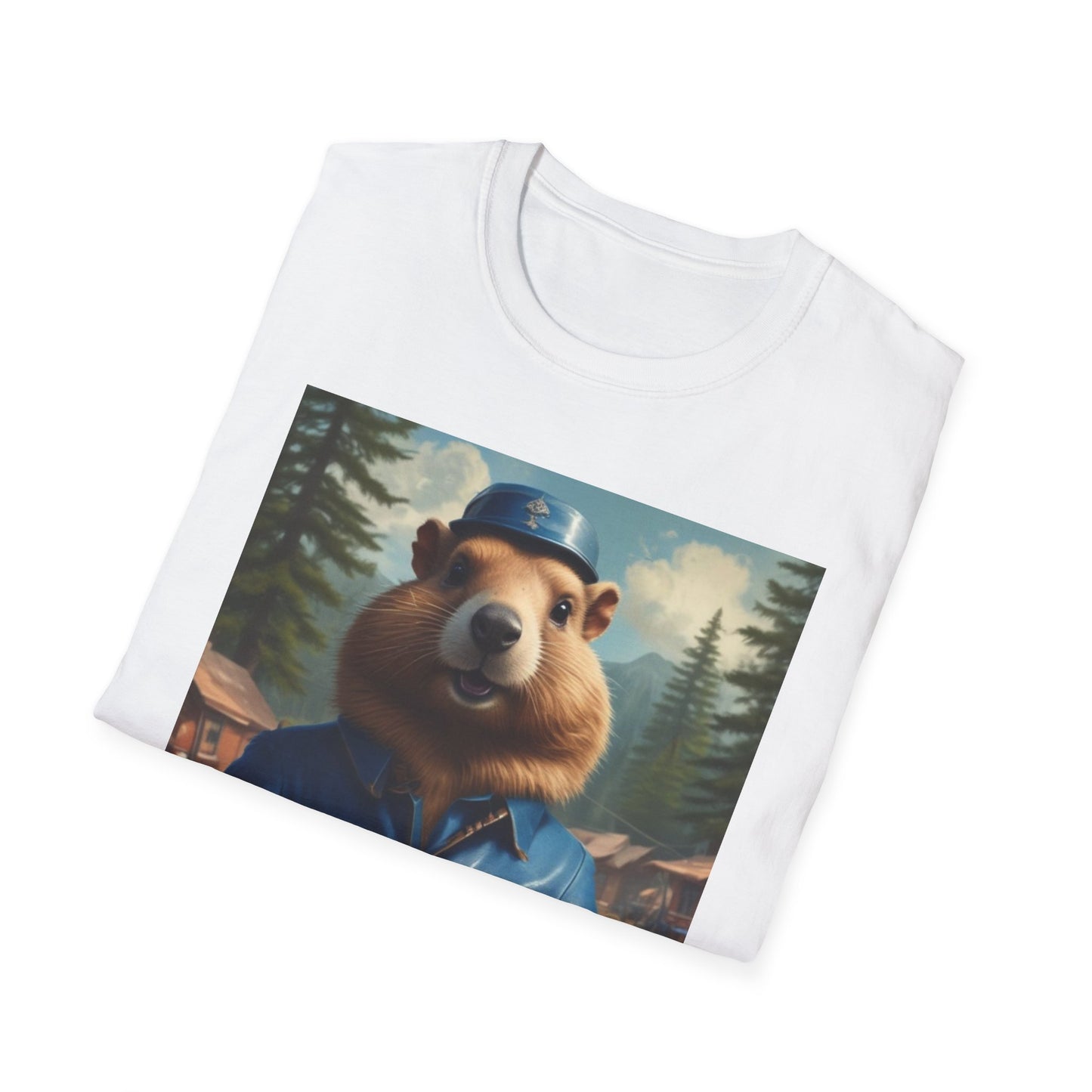 Unisex Softstyle T-Shirt  groundhog  jack loper canadian  fun