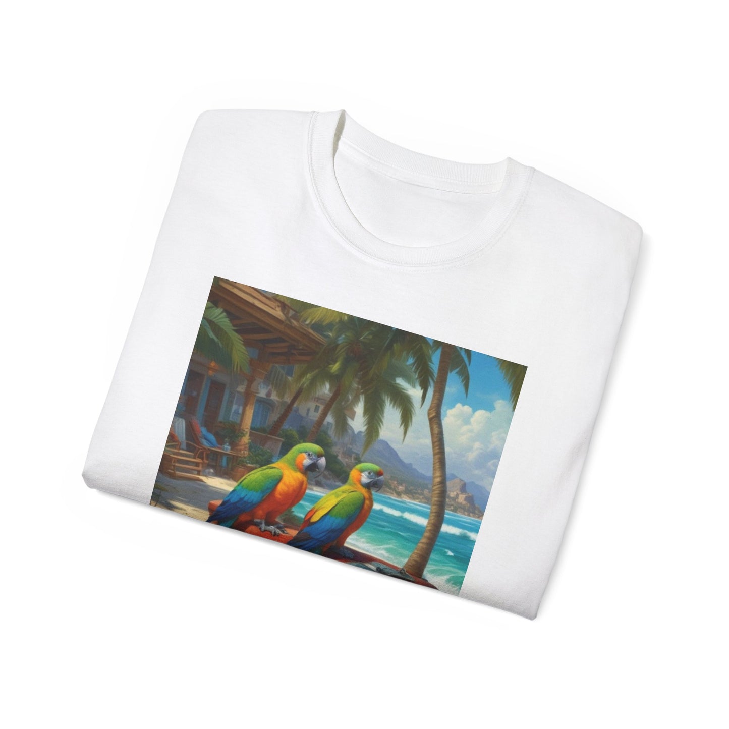 Unisex Ultra Cotton Tee  sea bitd parrot peddler