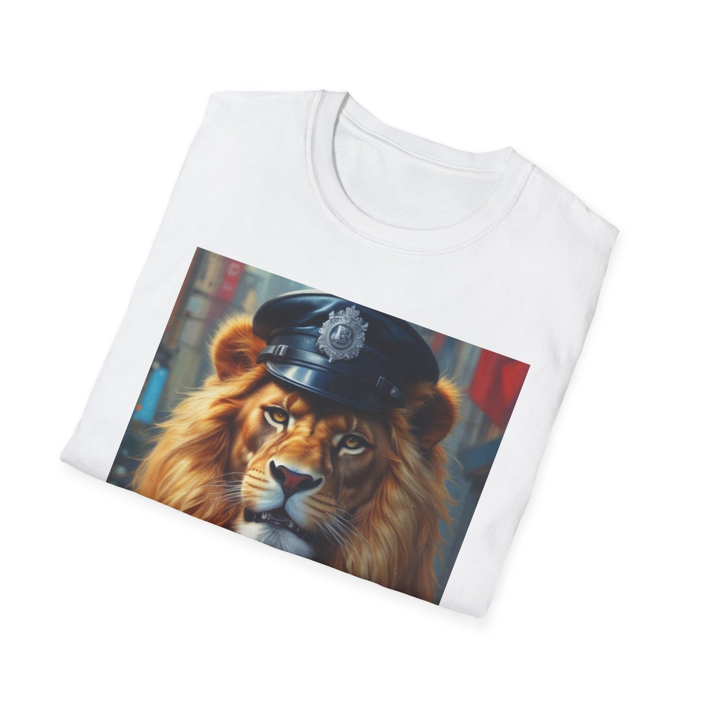 Unisex Softstyle T-Shirt  lion lincoln postage canadian artic fun