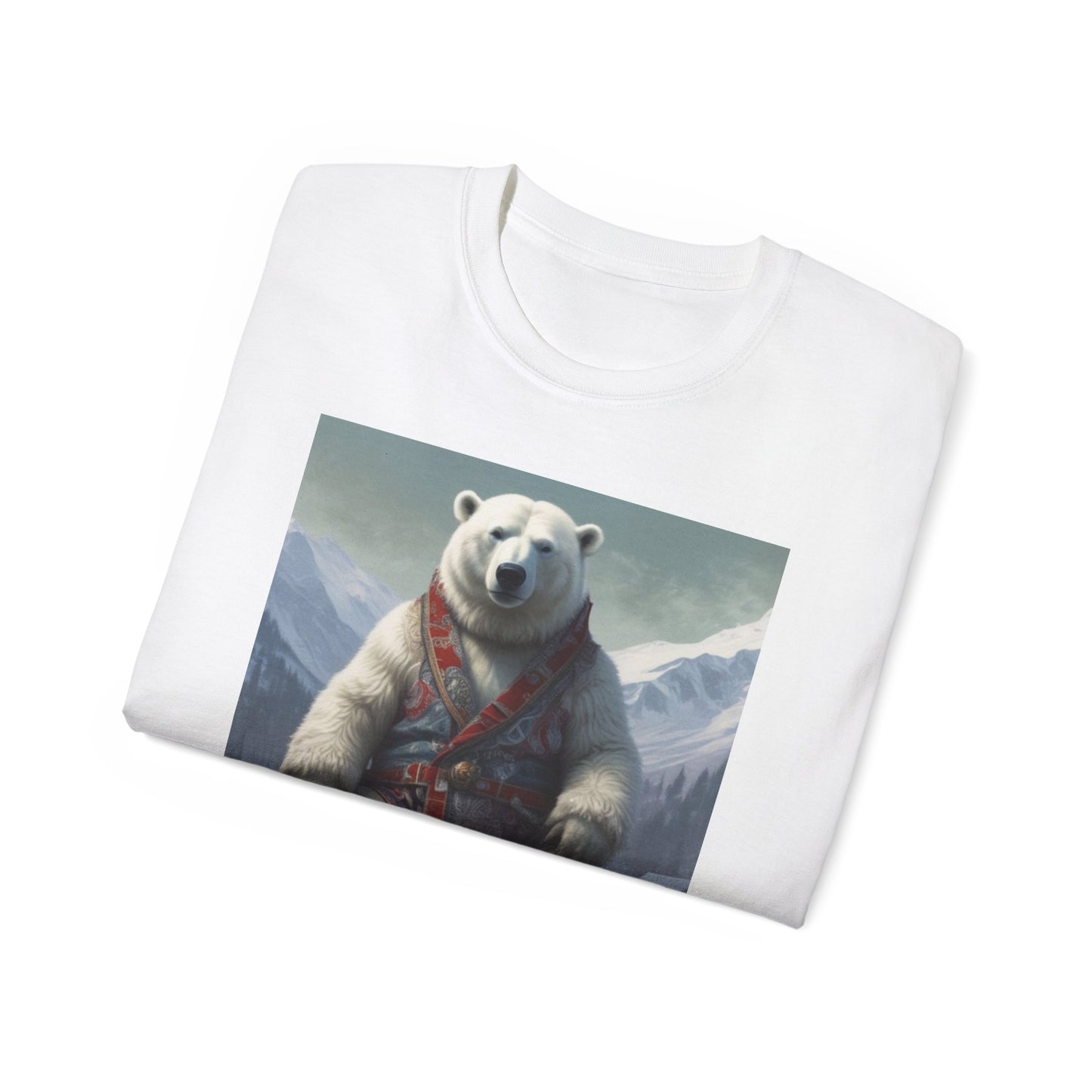 Unisex Ultra Cotton Tee  Polar bear king MR River's  CANADIAN FISHERYS