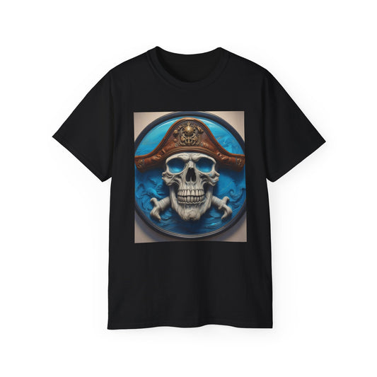 Unisex Ultra Cotton Tee pirate art North of James bay Canada  canadian fun