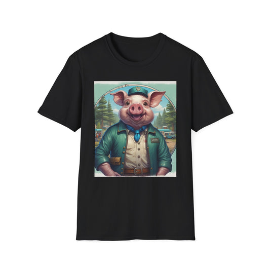 Unisex Softstyle T-Shirt pig niner postal canadian fun