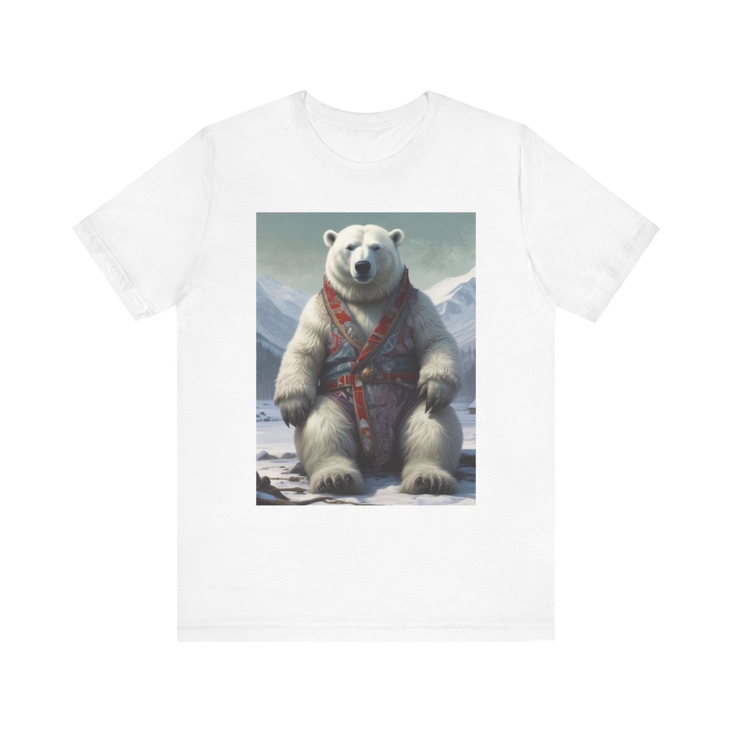 Unisex Jersey Short Sleeve Tee polar bear king Mr c River's canadian