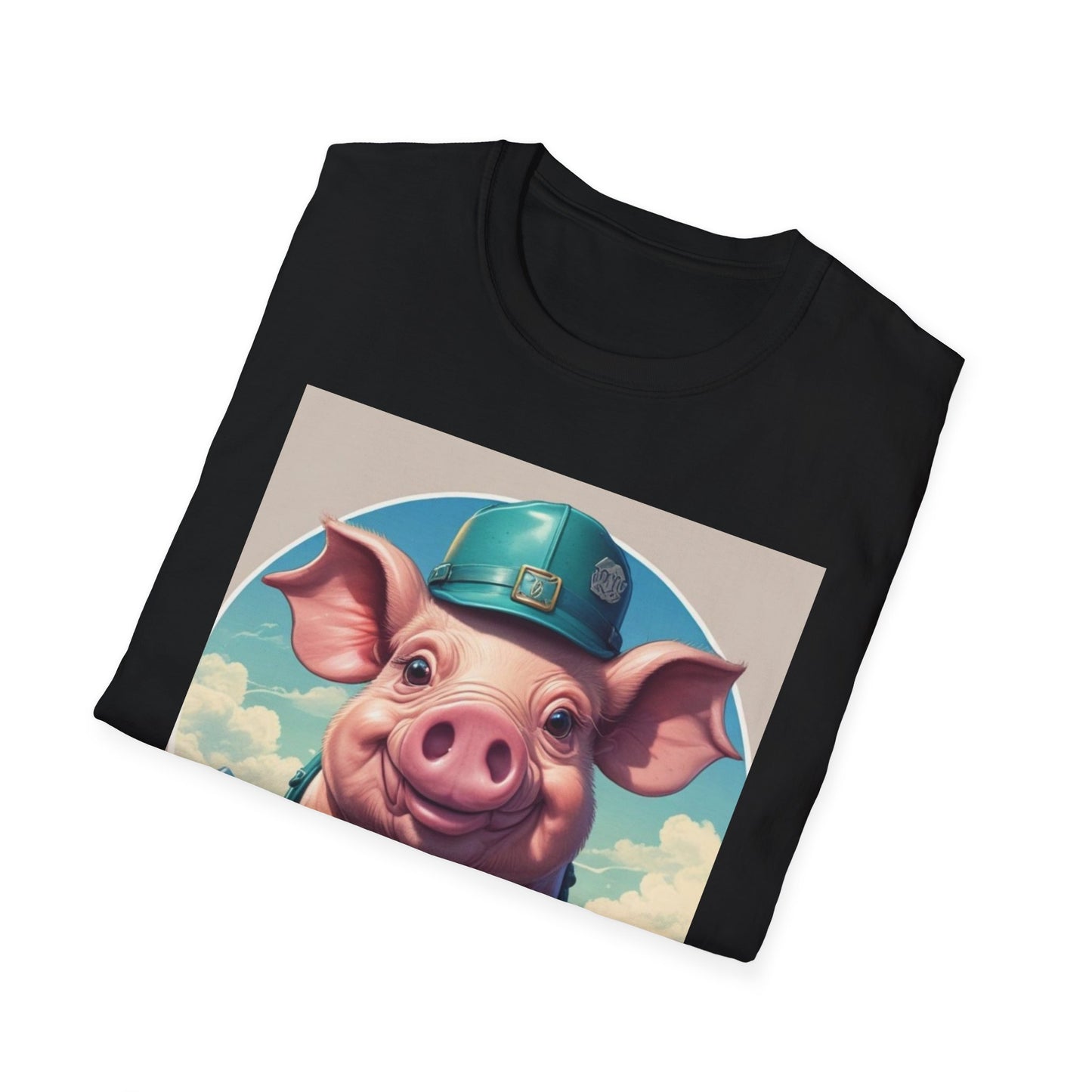 Unisex Softstyle T-Shirt pig elliot postal canadian fun