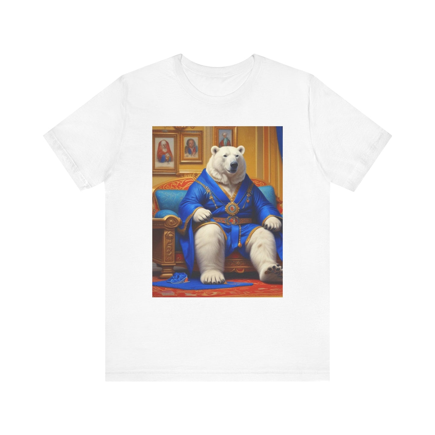 Unisex Jersey Short Sleeve Tee Polar bear king Mr c River's canadian