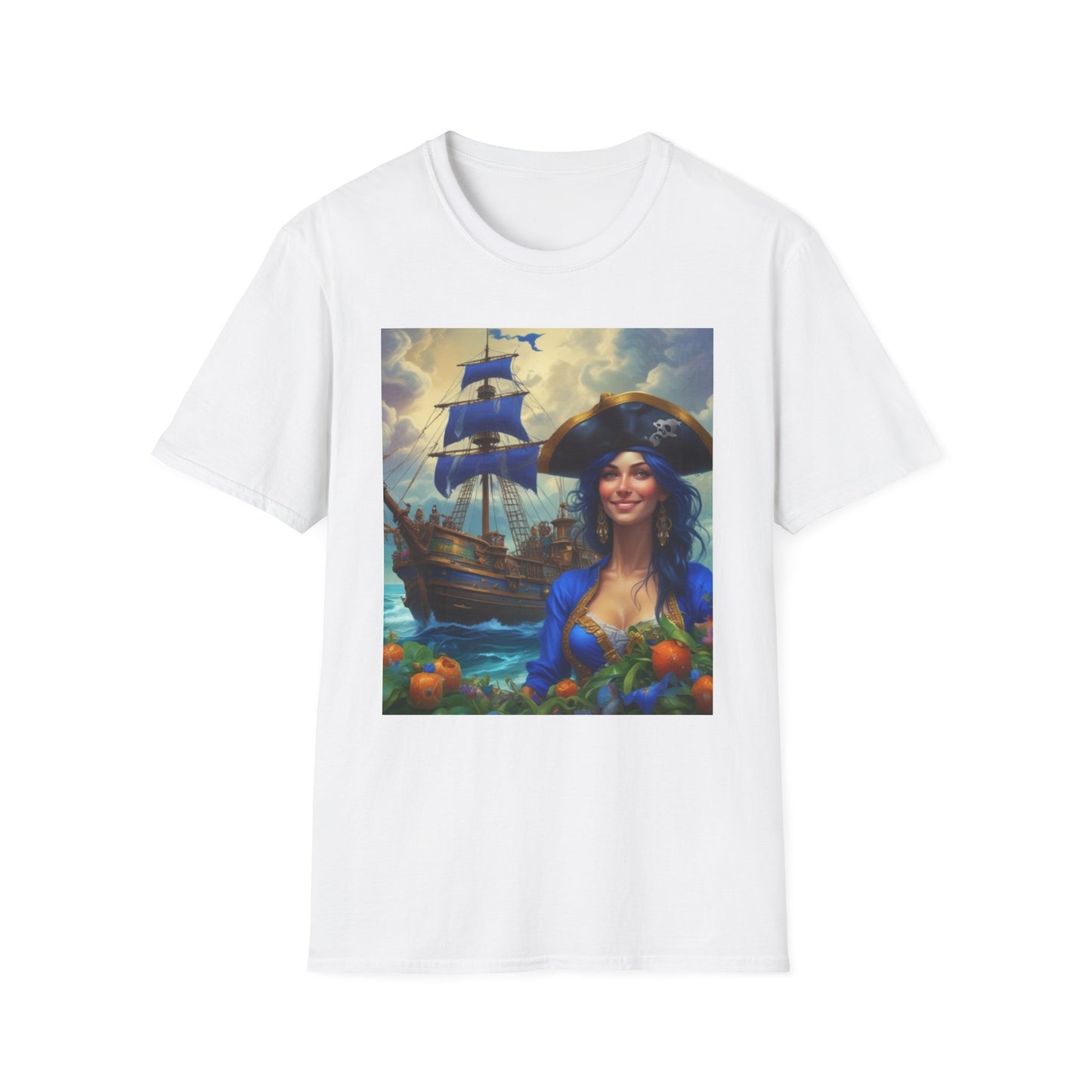 Unisex Softstyle T-Shirt pirate art  hazel klondyke  canadian  pirates