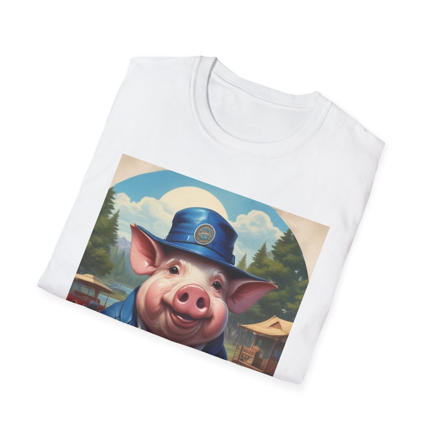 Unisex Softstyle T-Shirt pig petey postal canadian fun