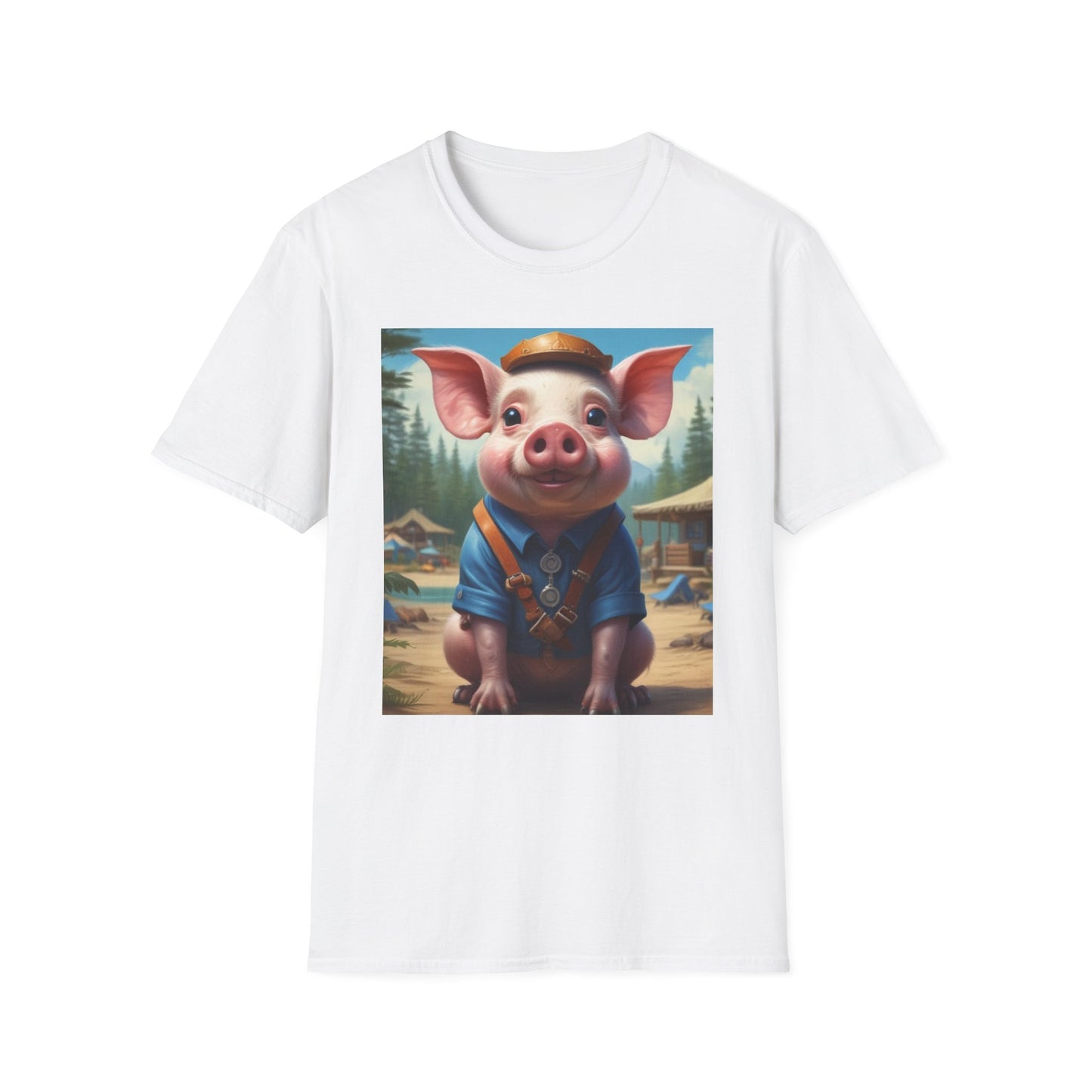 Unisex Softstyle T-Shirt  piglet marcus postal canadian fun