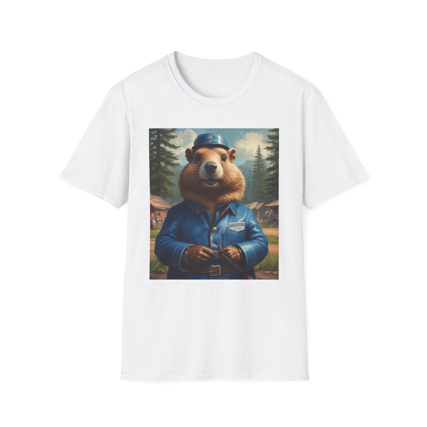 Unisex Softstyle T-Shirt  groundhog  jack loper canadian  fun