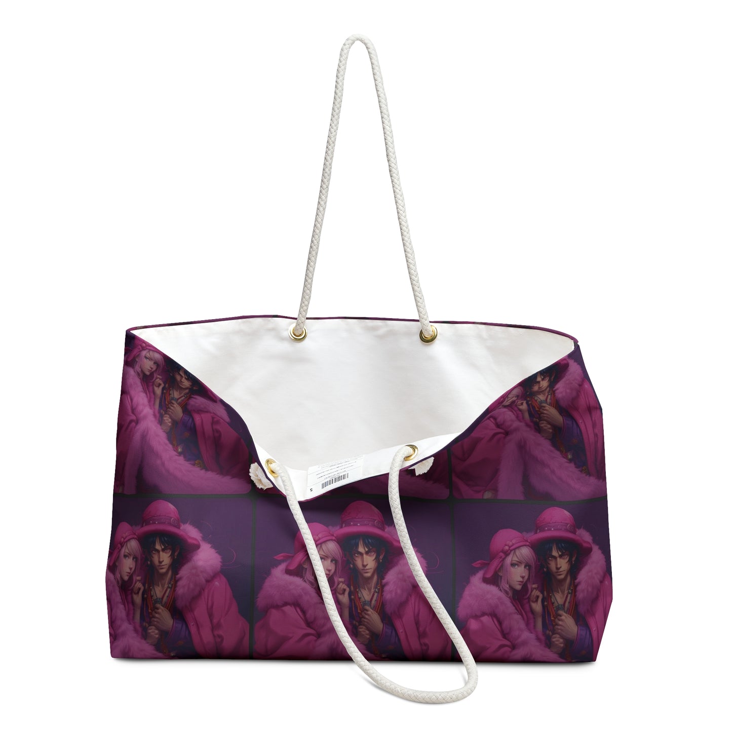 Weekender Bag pirate art pink ont canada  frankie and cat