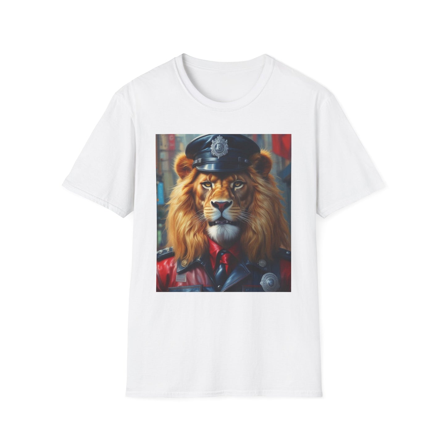 Unisex Softstyle T-Shirt  lion lincoln postage canadian artic fun