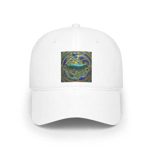 Low Profile Baseball Cap Pirate Art yukon whales blue artic