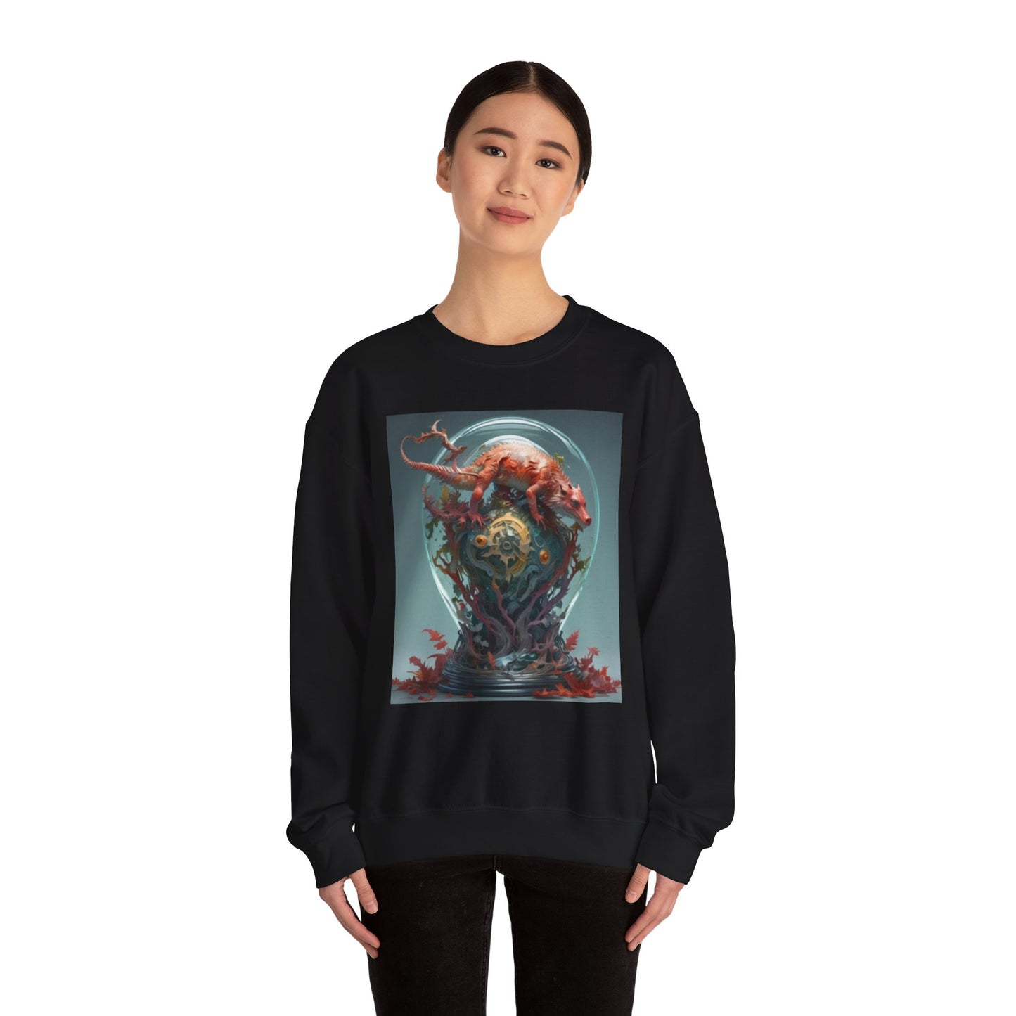 Unisex Heavy Blend™ Crewneck Sweatshirt H appy day Art canadian