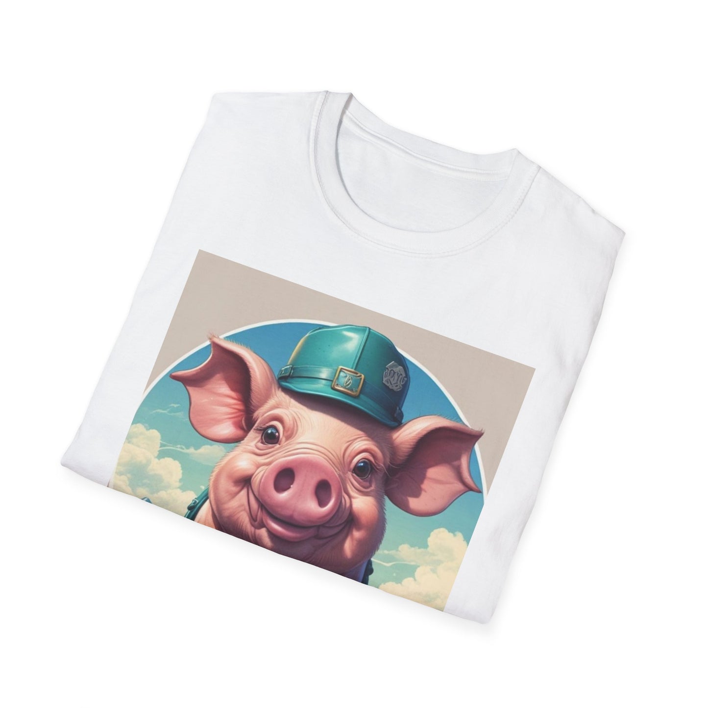 Unisex Softstyle T-Shirt pig elliot postal canadian fun