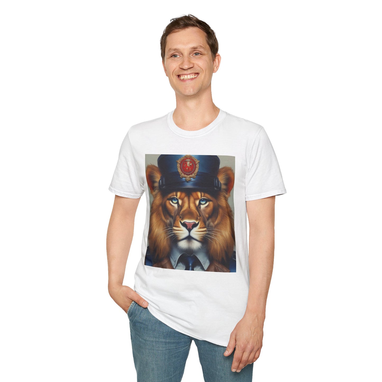 Unisex Softstyle T-Shirt lion jack postage canadian artic dept