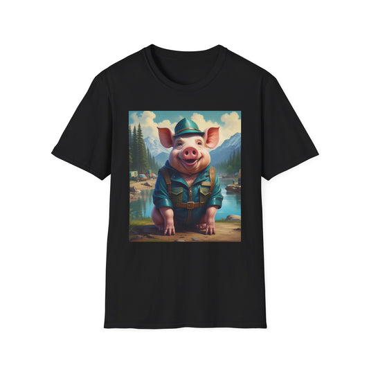 Unisex Softstyle T-Shirt pig Noah Postal canadian fun