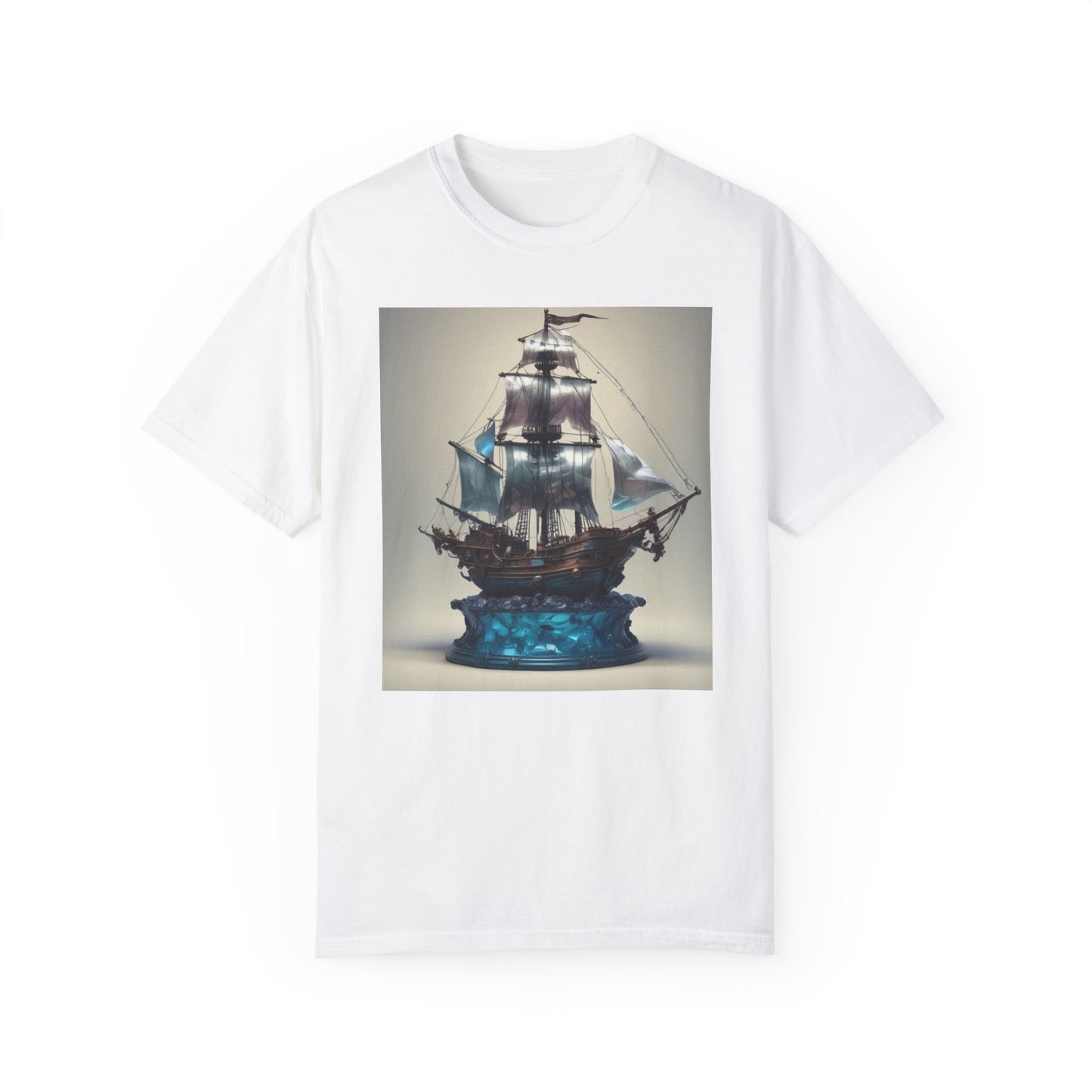 Unisex Garment-Dyed T-shirt pirates art glass pirates  canadian