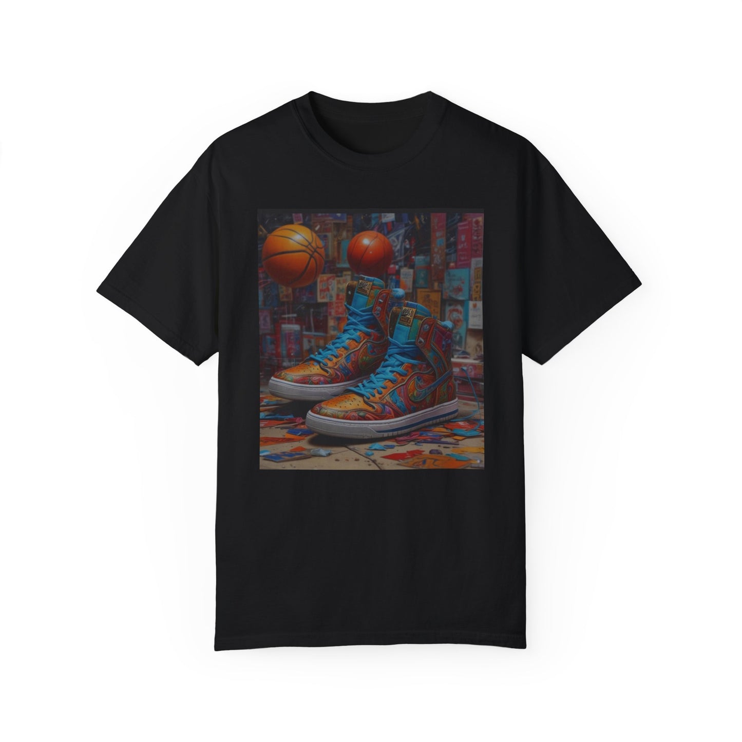 Unisex Garment-Dyed T-shirt pirate art shoe island  zoo