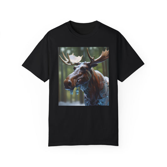 Unisex Garment-Dyed T-shirt  moose  art  canadian  artic