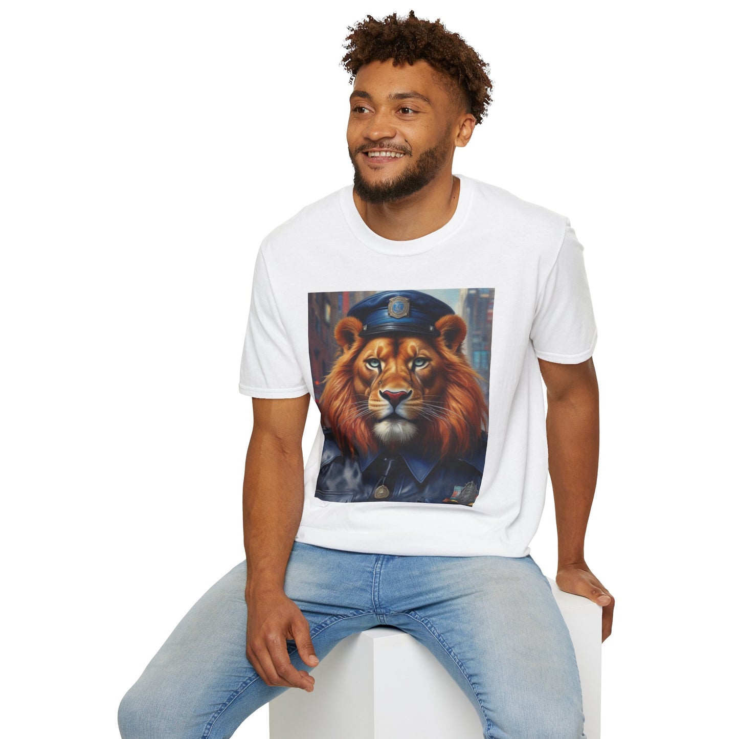 Unisex Softstyle T-Shirt lion stride postage canadian artic dept