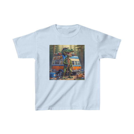 Kids Heavy Cotton™ Tee camping in no mans land  hogzilla geeens canadian