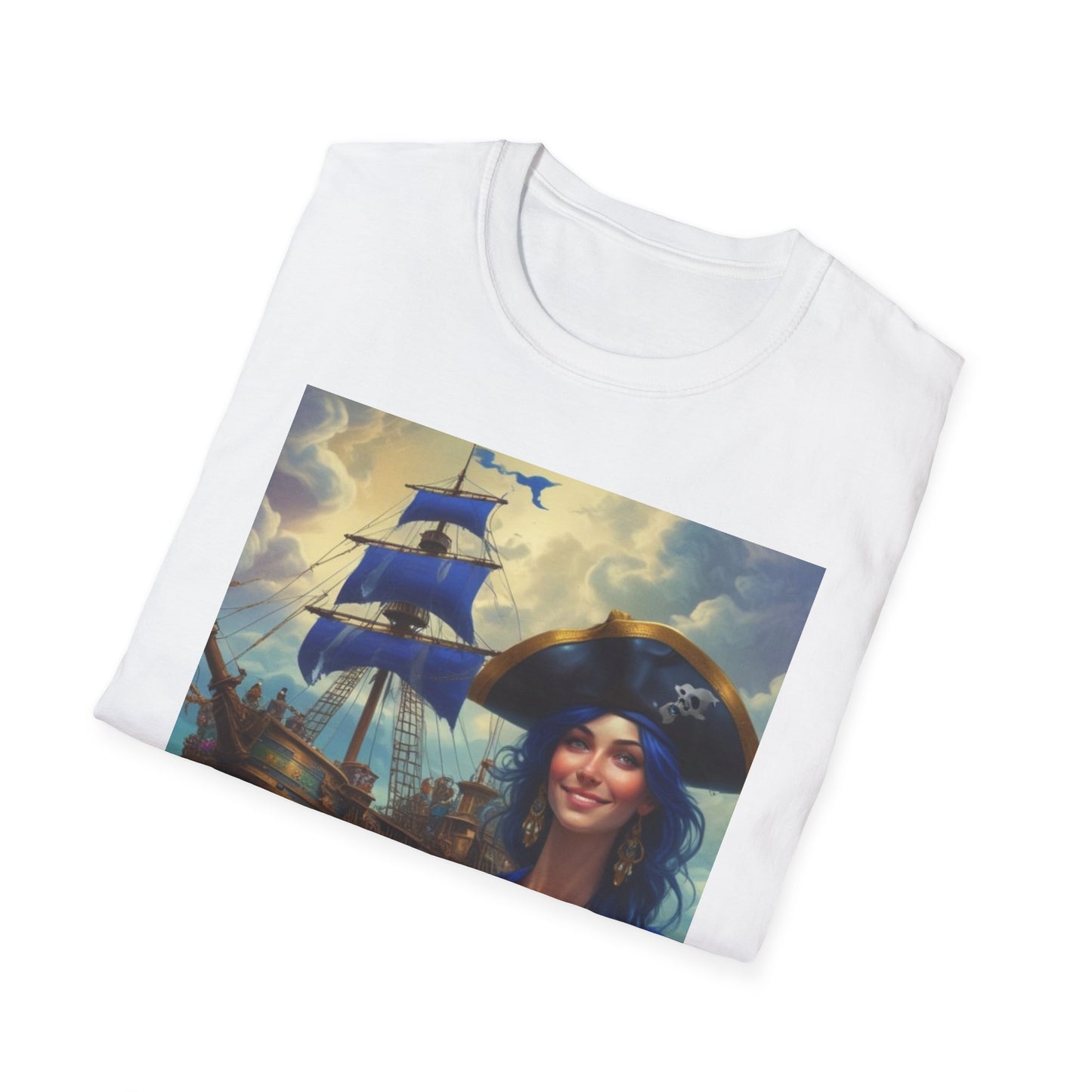 Unisex Softstyle T-Shirt pirate art  hazel klondyke  canadian  pirates