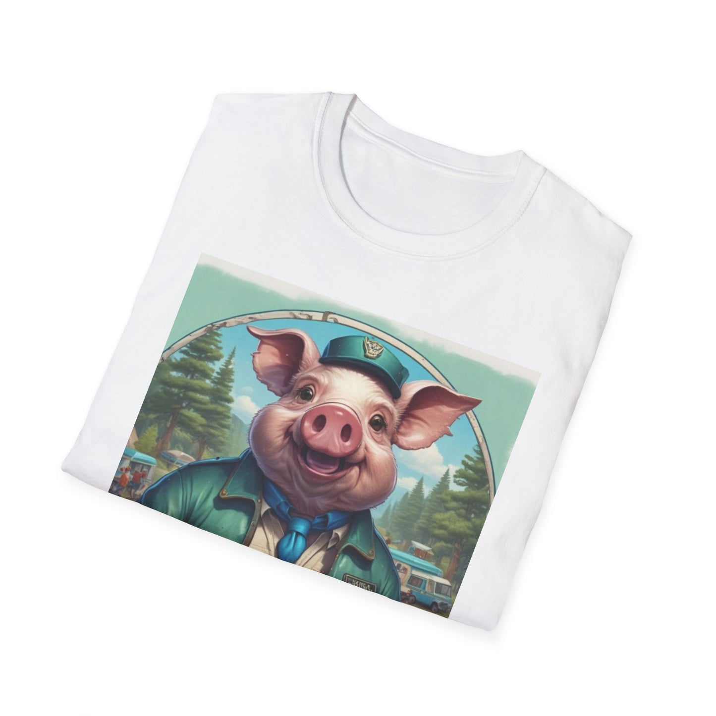 Unisex Softstyle T-Shirt pig niner postal canadian fun