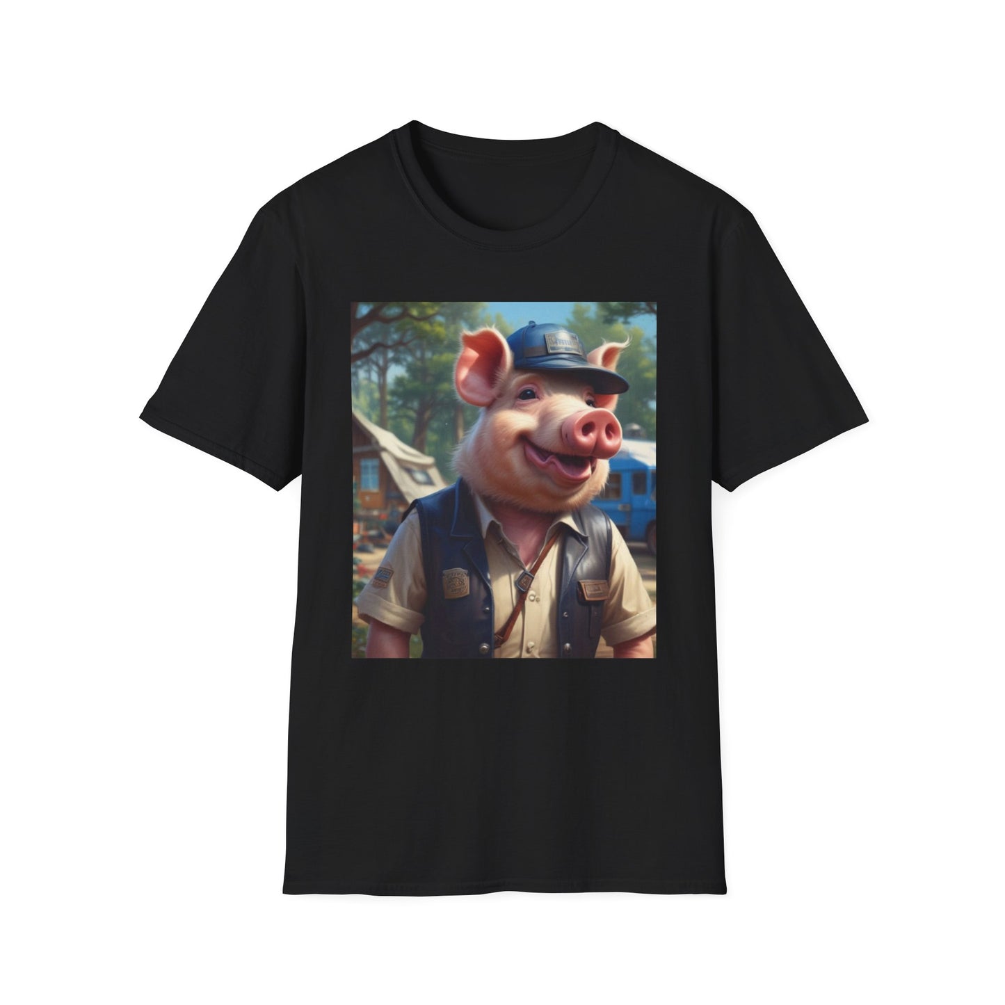 Unisex Softstyle T-Shirt pig Billy g Postal canadian fun