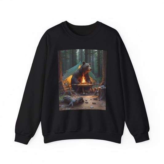 Unisex Heavy Blend™ Crewneck Sweatshirt grixzly bear camp north of the hudson Bay canadian