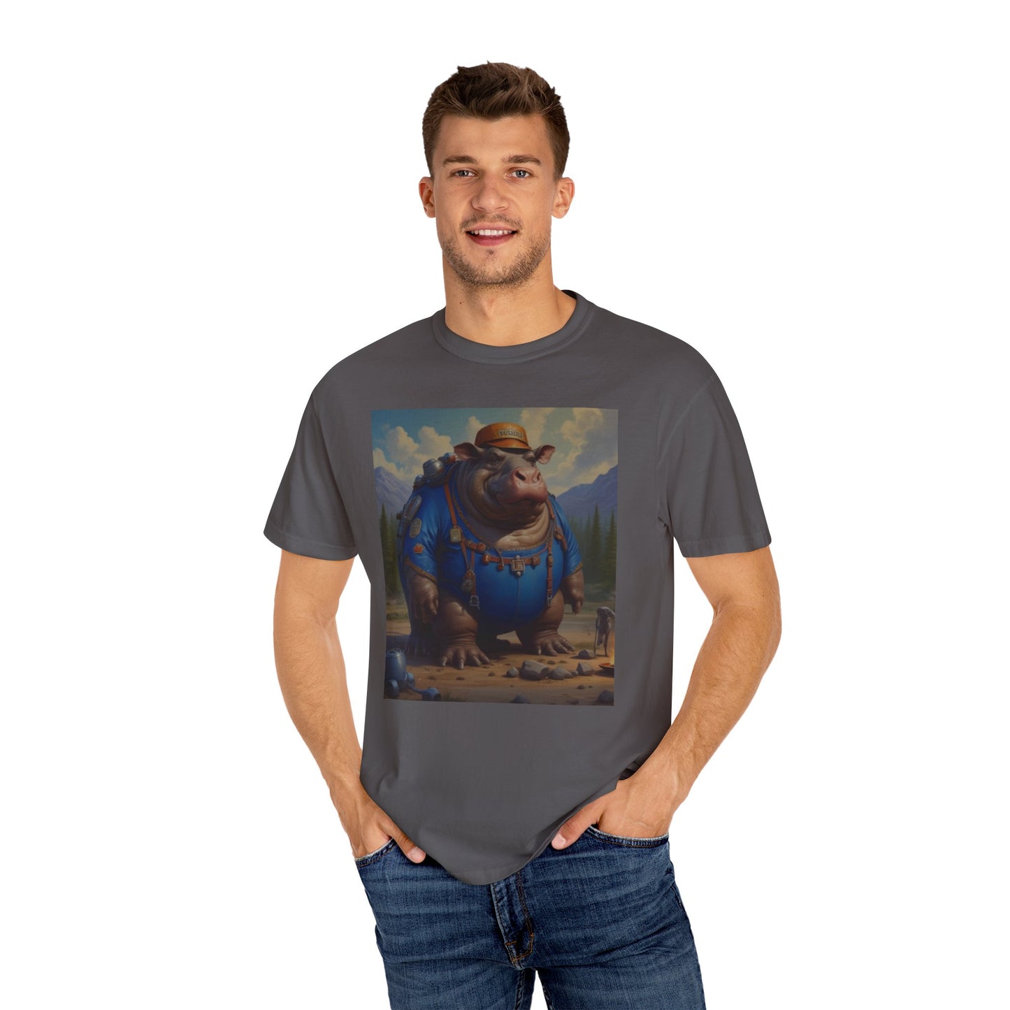 Unisex Garment-Dyed T-shirt hippo  Wendy  hydro canadian