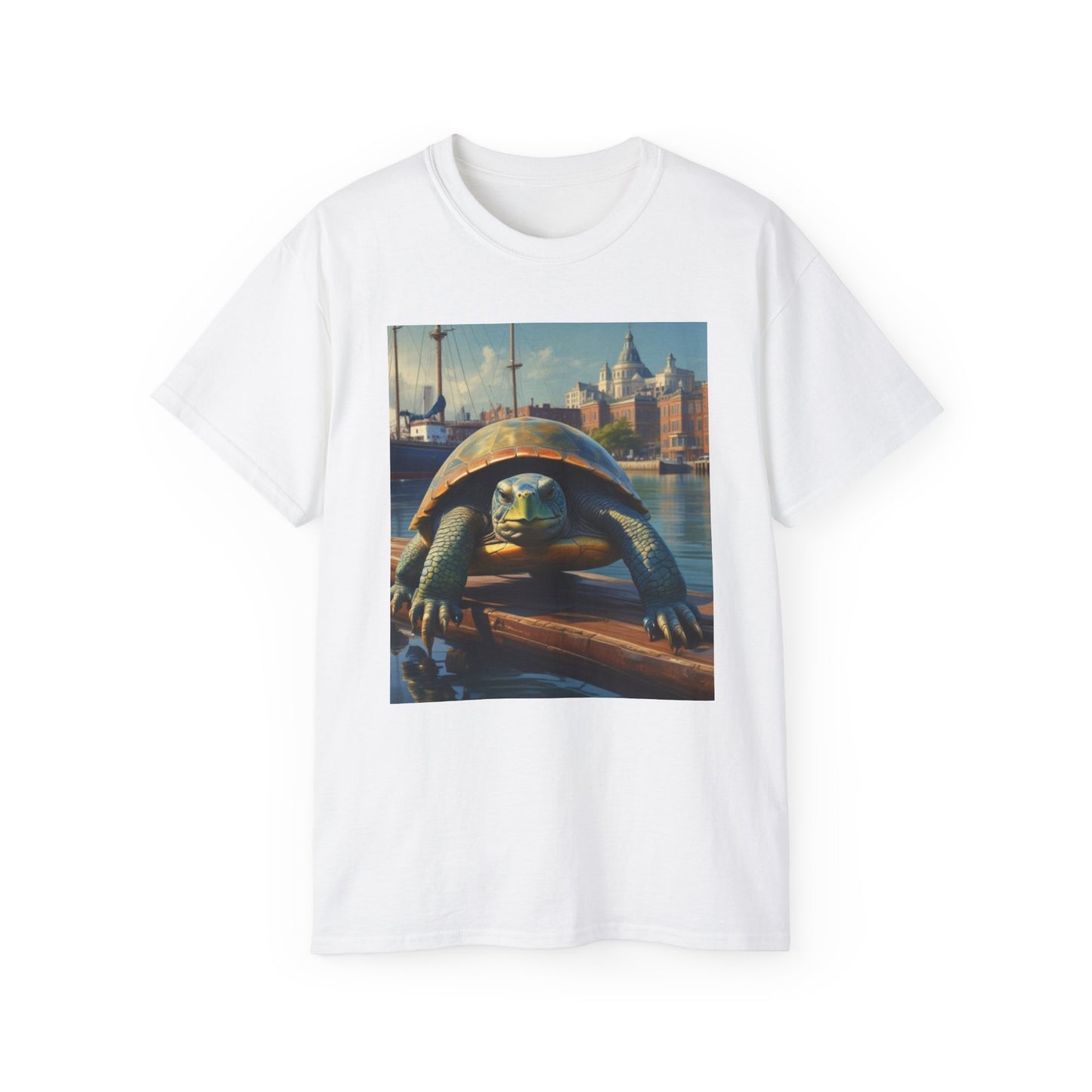 Unisex Ultra Cotton Tee Turtle  harbor  canadian