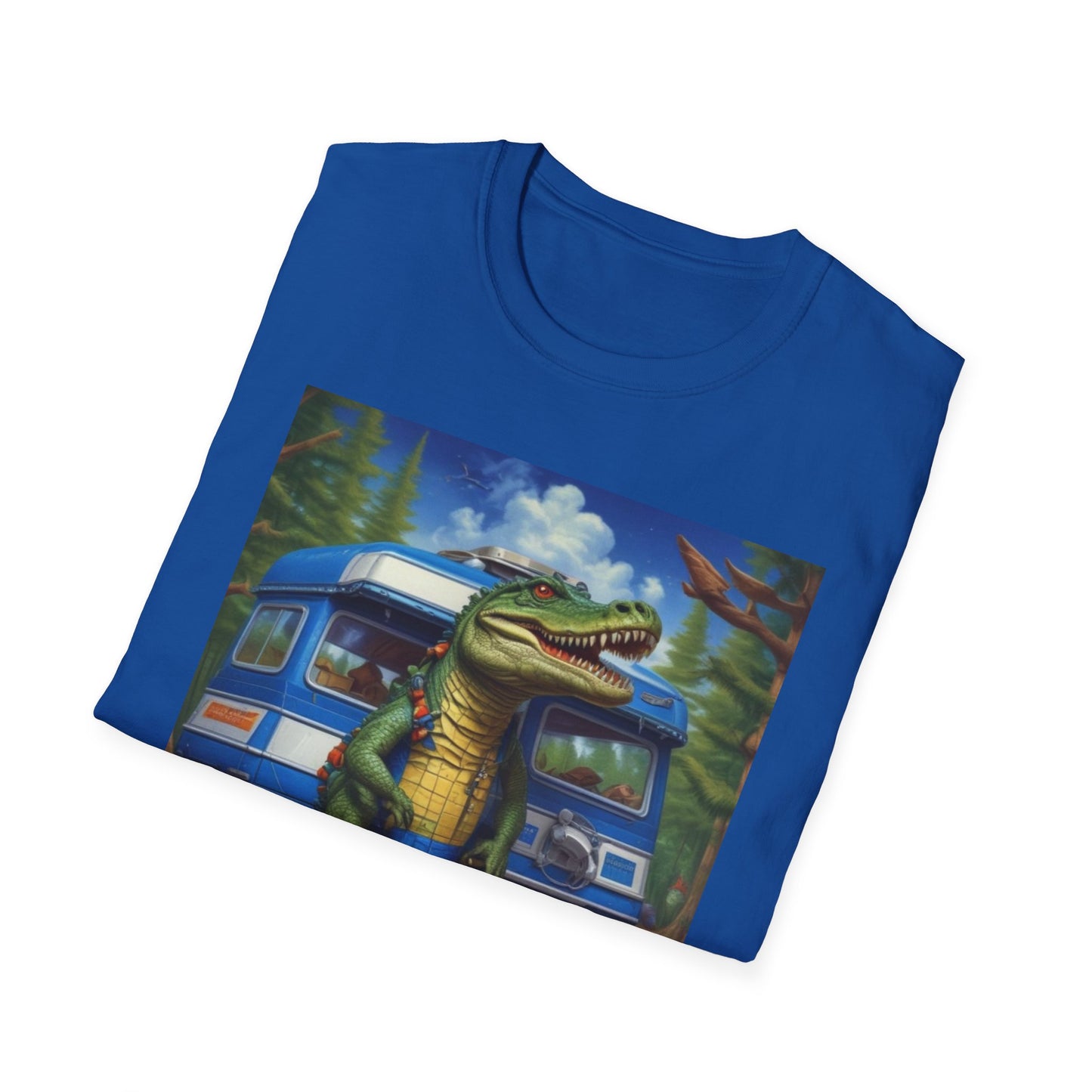 Unisex Softstyle T-Shirt camping in no mans land  henderson greens canadian