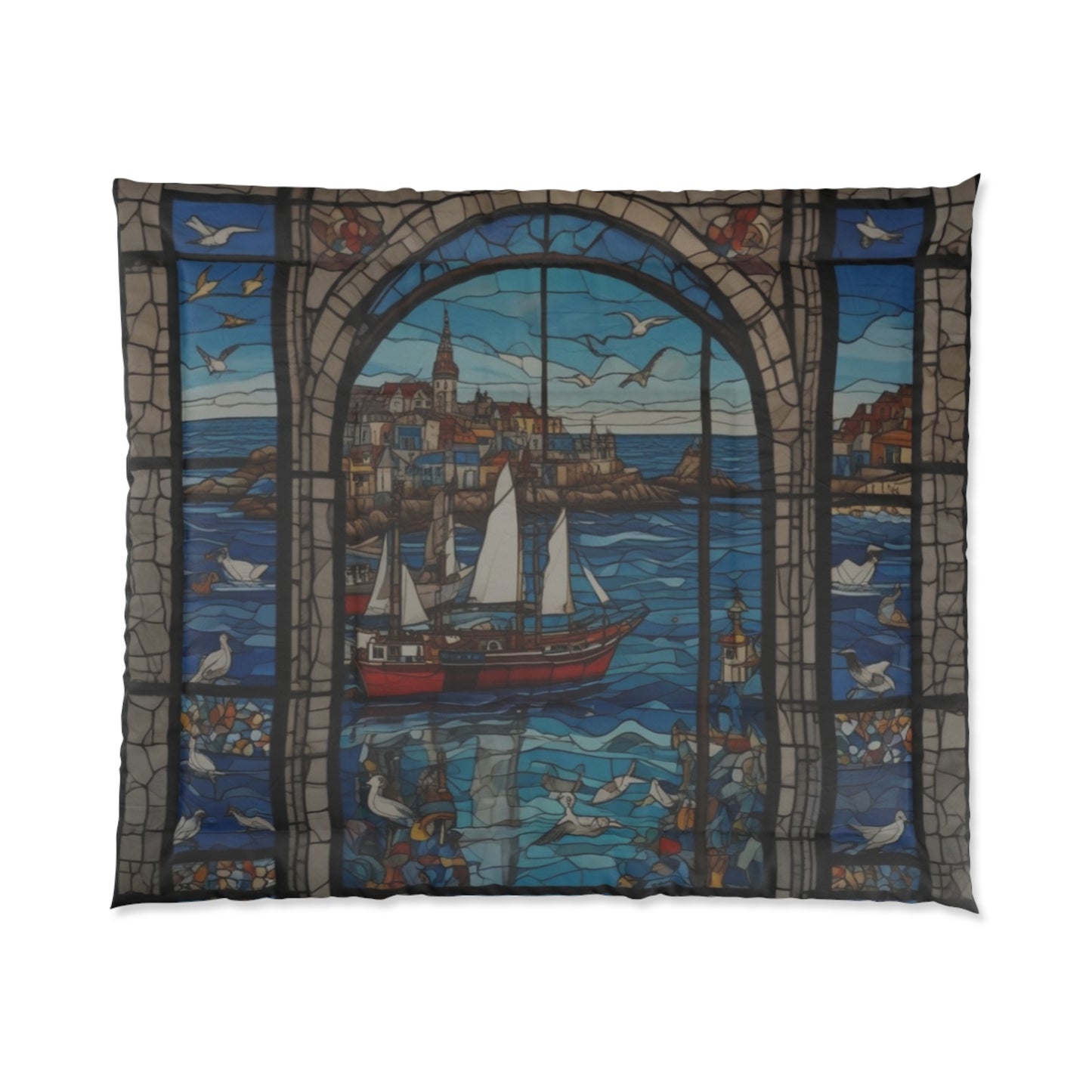 Comforter pirate art north of the Hudson Bay canadian  sweet deal